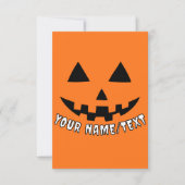 オンプリント ハロウィン かぼちゃ 名前・テキスト入れ可能 カード (正面)