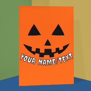 オンプリント ハロウィン かぼちゃ 名前・テキスト入れ可能 カード