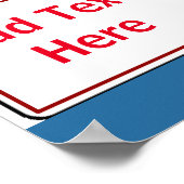 オンプレミスで薬なし、文字の追加、署名 ポスター (角)