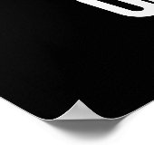 オンポイントおもしろいペンシルパンダークブルー ポスター (角)