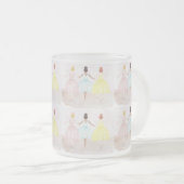 オンポイントバレエダンサー フロストグラスマグカップ (正面右)