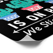 オンポイント我々は一緒にスティックおもしろい新学期Teac ポスター (角)