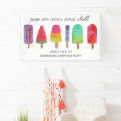 オンポップ・アートのオン&チルポスクル誕生日パーティー 横断幕 (インサイチュ)