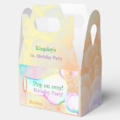 オンポップ・アートのオーバー子供の誕生日パーティー フェイバーボックス (オープン)