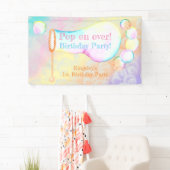 オンポップ・アートのオーバー子供の誕生日パーティー 横断幕 (インサイチュ)