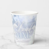 オンモダンクラウドナイン9パンパスブライダルシャワー 紙コップ (正面)