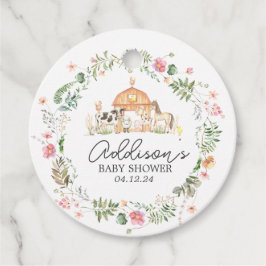 オンモダンファームメッセージカード，ファームパーティーラベル, Fav フェイバータグ