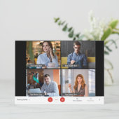 オンラおもしろいインズーム会議クリスマスホリデーカード シーズンカード (スタンド正面)