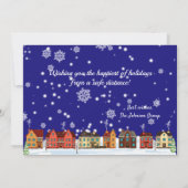 オンラおもしろいインズーム会議クリスマスホリデーカード シーズンカード (裏面)