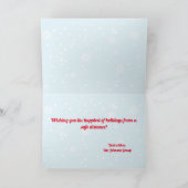 オンラおもしろいインズーム会議クリスマスホリデー カード (内部)