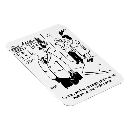 オンラおもしろいインデートすること漫画 マグネット (右側)