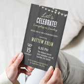 オンラおもしろいイン素朴Lantern写真退職パーティー 招待状