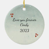 オンラお気に入りのイン検索ベアオーナメントカスタマイズ セラミックオーナメント (裏面)