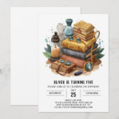 オンラお洒落イン探偵誕生日 招待状 (正面/裏面)