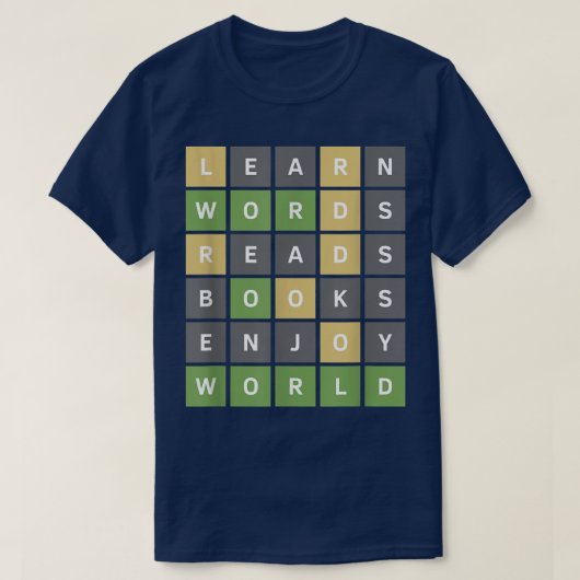 オンラインおもしろいWordゲームのギフト Tシャツ (デザイン正面)
