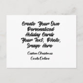 オンラインで自分のカスタムクリスマスカードを作成 シーズンポストカード (正面)