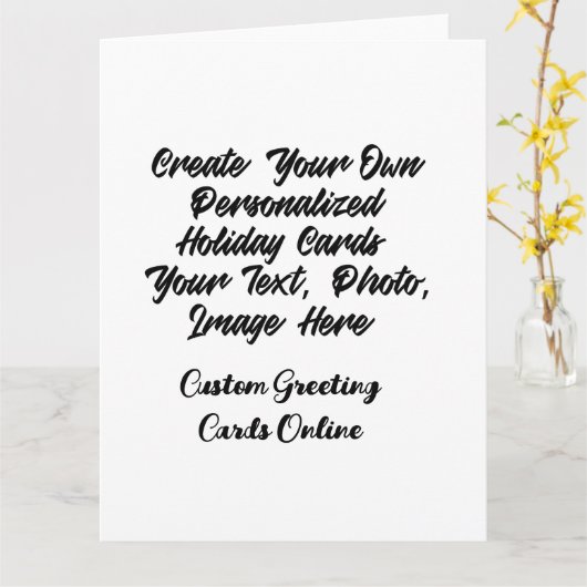 オンラインで自分のクリスマスグリーティングカードを作成 カード (黄色い花)