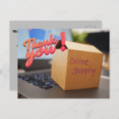 オンラインのポストカードに感謝 ポストカード (正面/裏面)