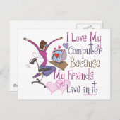 オンラインの友だちポストカード ポストカード (正面/裏面)