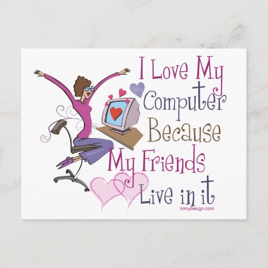 オンラインの友だちポストカード ポストカード (正面)