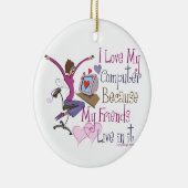 オンラインの友だち セラミックオーナメント (右)