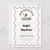 オンラインカウピクニックベビーシャワー招待状テンプレート 招待状 (正面)