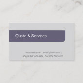 オンラインカスタマイズのプモダンレーユニセックスン 名刺 (裏面)