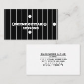 オンラインギターレッスンインターネット音楽教師 名刺 (正面/裏面)