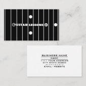 オンラインギターレッスンギタリスト音楽教師 名刺 (正面/裏面)