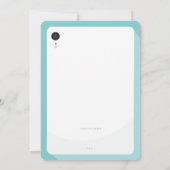 オンライングループビデオチャットタブレットテキストメッセージパーティー 招待状 (裏面)