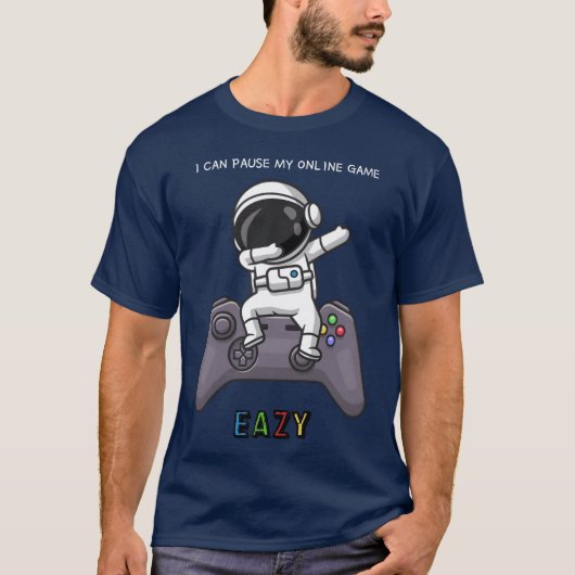 オンラインゲームのおもしろギフト Tシャツ (正面)