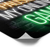 オンラインゲームを一時停止できない ポスター (角)