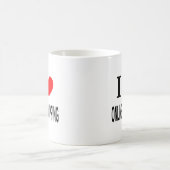 オンラインショッピング大好きです コーヒーマグカップ (中央)