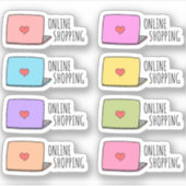 オンラインショッピング注文リマインダー機能プランナー シール (正面)