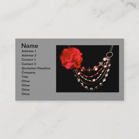オンラインジュエリーストア名刺 名刺 (正面)