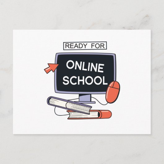 オンラインスクールへようこそ ポストカード (正面)