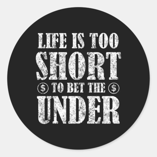 オンラインスポーツベッティング賭博 ラウンドシール (正面)