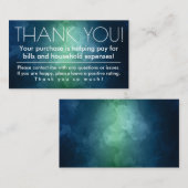 オンラインセラーストアサンキュービジネスカード挿入 名刺 (正面/裏面)