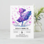 オンラインダンサーバレリーナ誕生日 招待状 (スタンド正面)