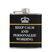 オンラインテンプレートを個人化するために穏やか保って下さい フラスク (正面)