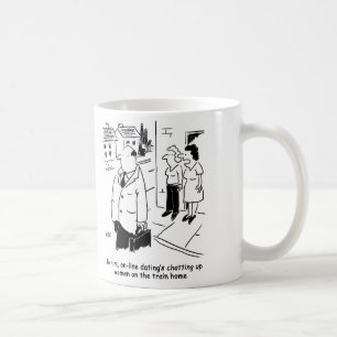 オンラインデートすること漫画 コーヒーマグカップ