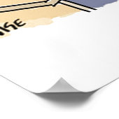 オンラインバンキングのユーモアおもしろい銀行の顧客の漫画 ポスター (角)