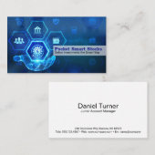 オンラインバンキング金融技術 名刺 (正面/裏面)