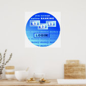 オンラインバンキング ポスター (キッチン)