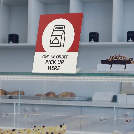 オンラインピックアップはこちら赤いペデスタル記号 台座サイン