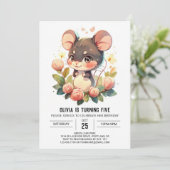 オンラインマウス誕生日 招待状 (スタンド正面)