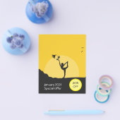 オンラインヨガビジネスチラシの割引 チラシ (シングル)