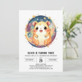 オンラインリトルハムスター誕生日 招待状 (スタンド正面)