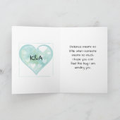 オンラインロマンチック人間関係バレンタインデー カード (内部)