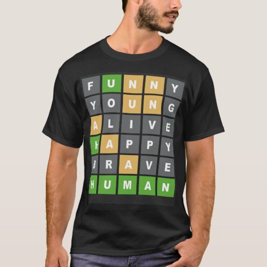 オンラインワードゲームのオンラインゲームギークワードゲーマー Tシャツ (正面)